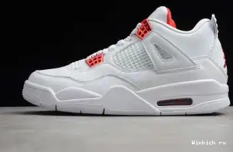 METALLIC JORDAN 4 RETRO AIR RED 0619